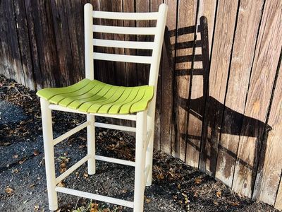 Slatted Chair, wooden vintage, unique dimensions