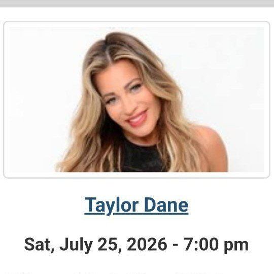 Taylor Dane Concert Tickets - Park City, UT - July 25, 2026
