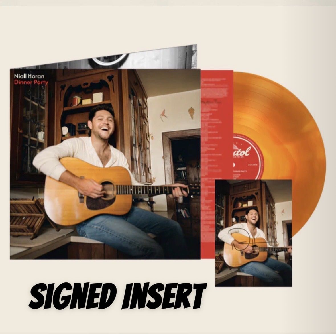 Niall Horan-SIGNED Dinner Party-Candlelight Colored Vinyl-Limited Edition-SEALED-Autographed-Rare-Collectible-Record LP