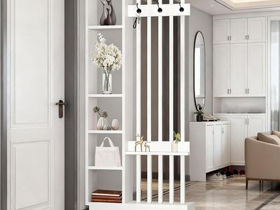 Wall Room Divider Freestanding Room Divider with Storage Shelf, Freestanding Decor for Bedroom 39.4×9.4×80.7in)