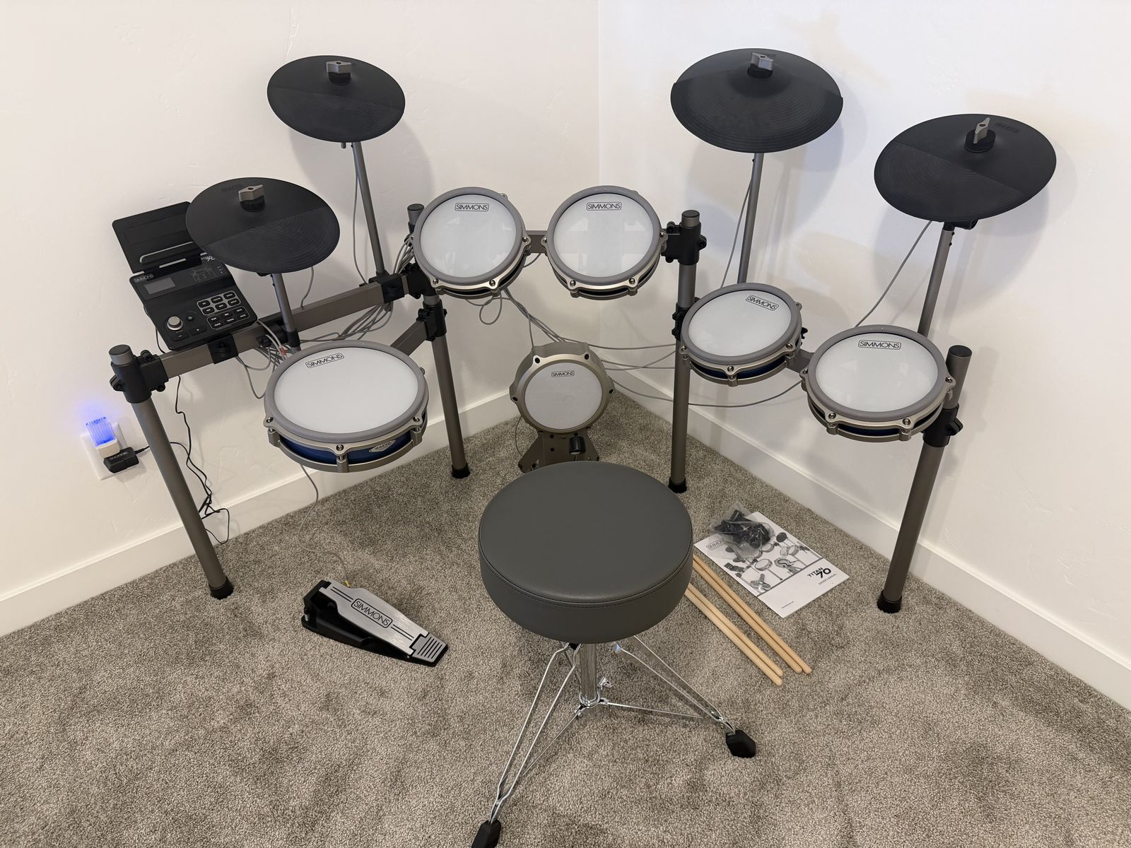 Simmons Titan 70 with drum throne