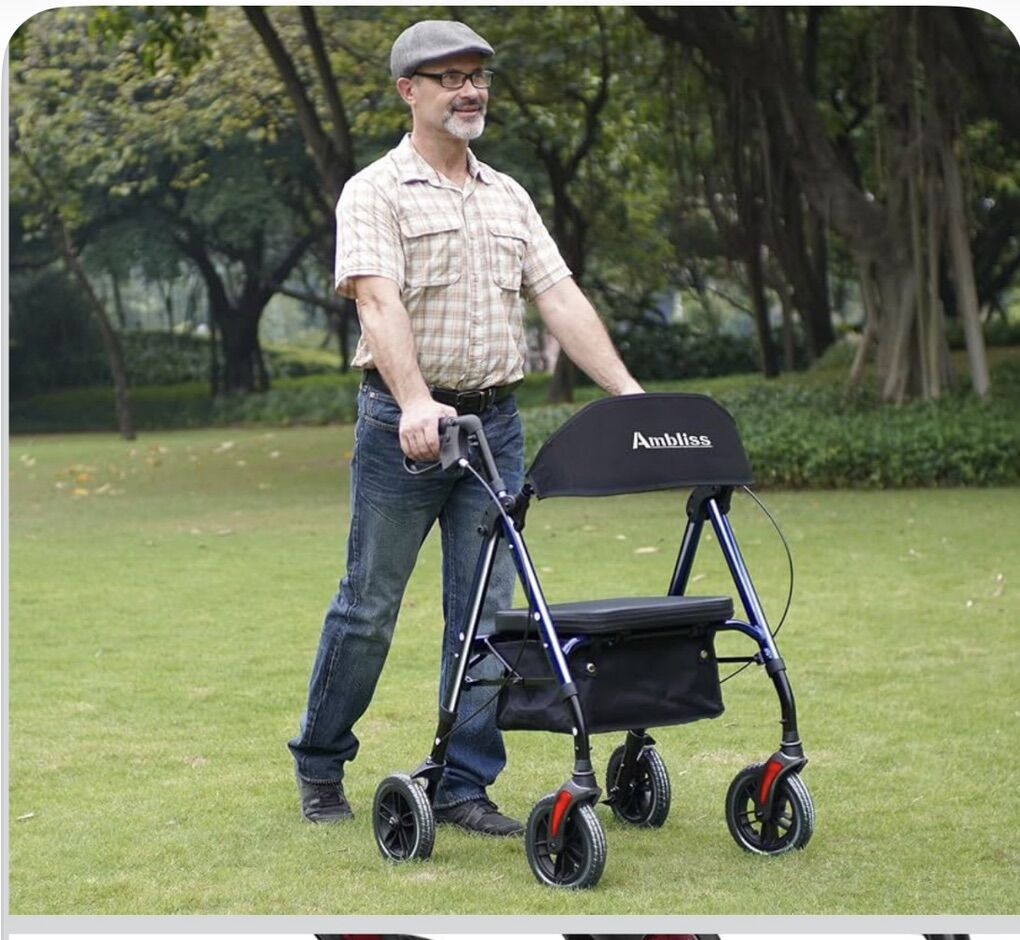 Rollator Walker/ Ambliss/ Red/ New In Box