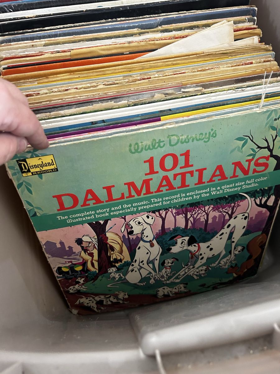 Vinyl Record and Story Book - Vintage media - Music