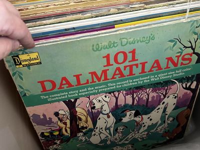 Vinyl Record and Story Book - Vintage media - Music
