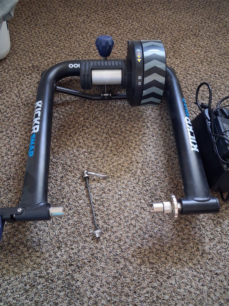 Wahoo KICKR SNAP Smart Bike Trainer, Indoor Cycling, Wheel-On Design, Power Meter