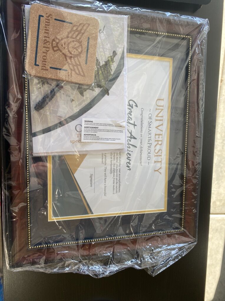 Brand New Smart & Proud Diploma Frame