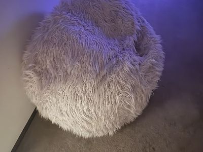 Large Shag Faux Fur Bean Bag Chair