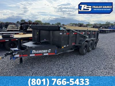 7x16 Diamond C LPT 307 Pacesetter Pkg Dump Trailer - 32" Sides - 24K GVWR - 7 Gauge Floor and Walls, ABS Brakes