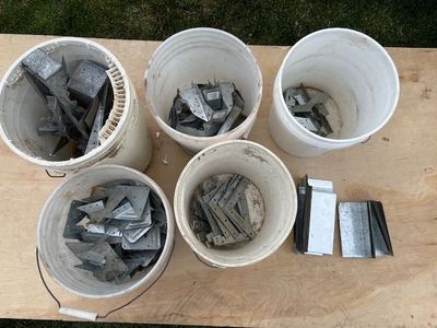 Framing brackets and roof flashing, for lumber framing