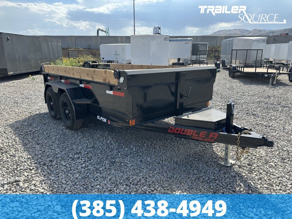 6x12 Double A Excel Series ELP Dump Trailer - 20" Sides - 11.5K GVWR