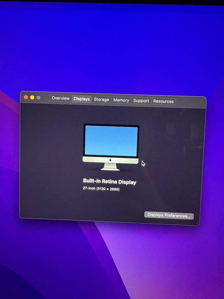 iMac 27 Inch 5k 24gb 1tb ssd