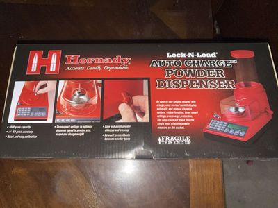 Hornady Lock-N-Load Auto Charge Powder Dispenser 1000 Grain Capacity +/- 0.1 Grain Accuracy