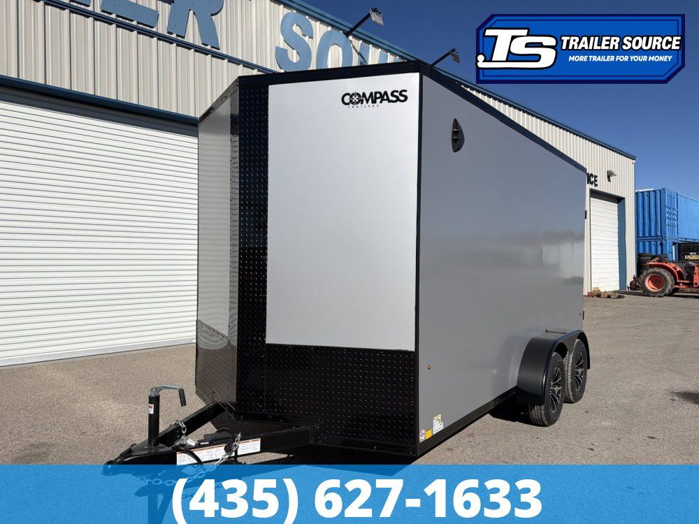 7x14 Look ST DLX Enclosed Cargo Trailer - 7'0" Interior - 7K GVWR .080 PolyCor, Alloy Wheels, Black Out Package