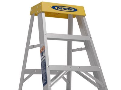 2 ft. Aluminum Step Ladder, 300 lb. Load Capacity Type - NEW