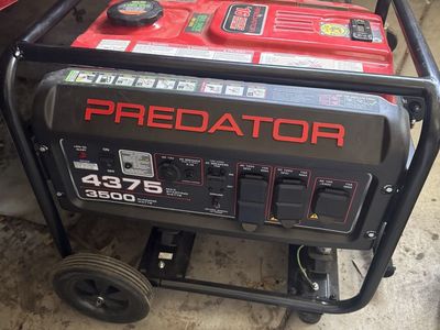 Predator 4375 Max/3500 Running Watts Portable Gas Generator with Wheels