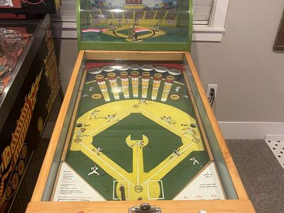 Pennant Baseball. Antique Pitch & Bat game.