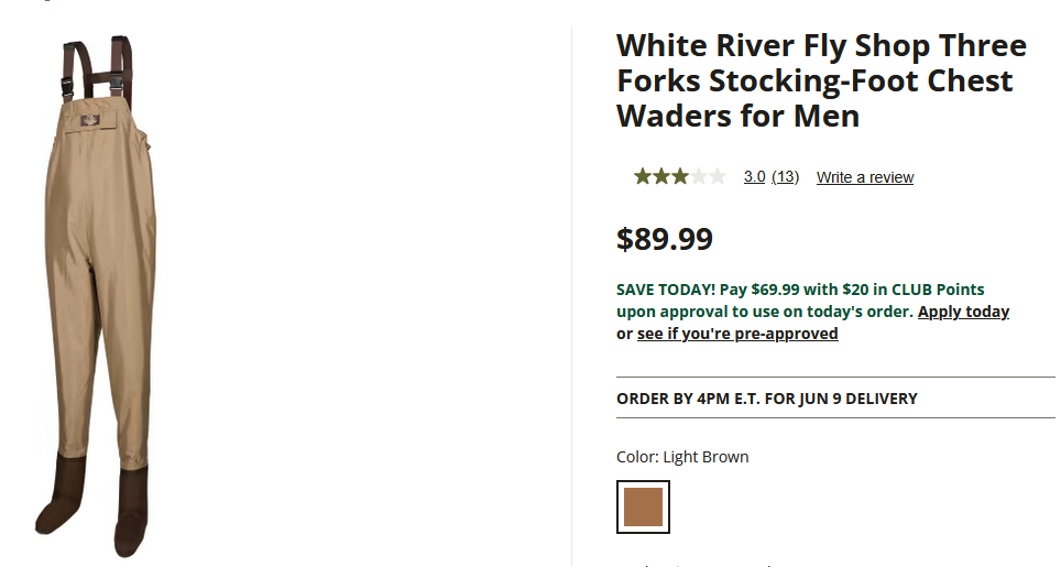 Chest waders and boots