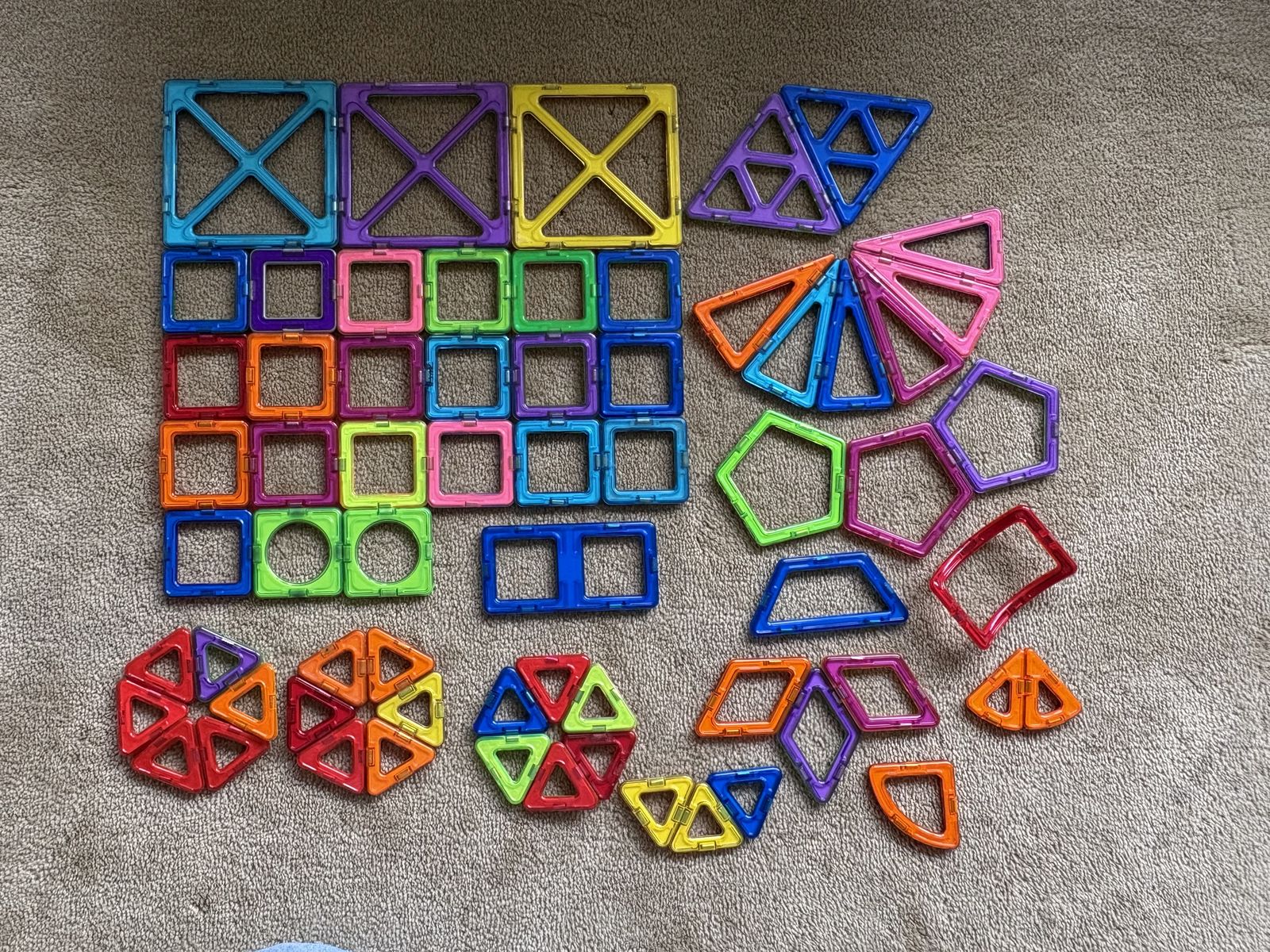 Magformers Magnetic Tiles Lot