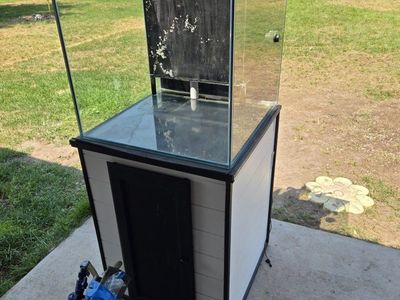 Rimless 60gal Glass Aquarium Fish Tank Set with Stand, Wavemaker, and Canister Filter