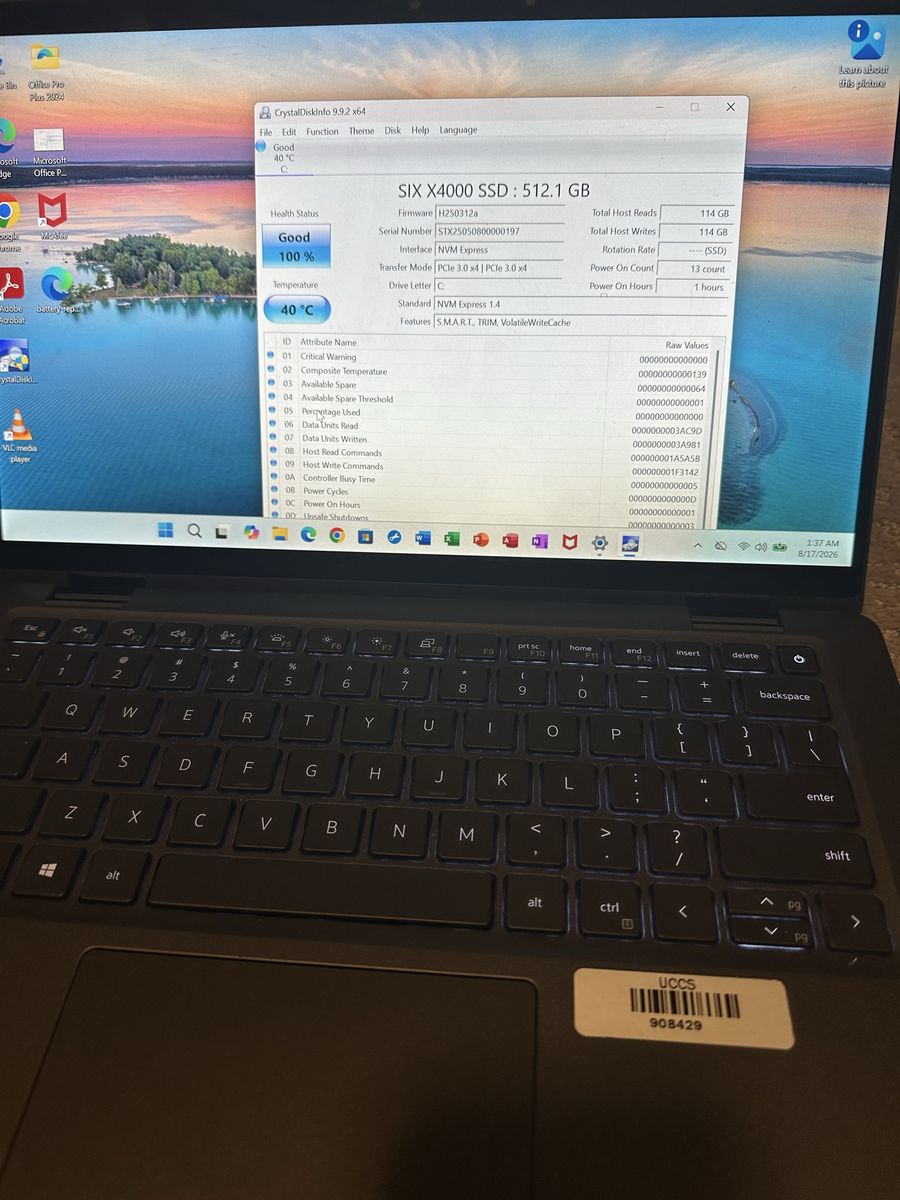 Dell Touch 2 in 1 Fast Laptop i7 Core 11th Gen 16 GB RAM 512 GB SSD