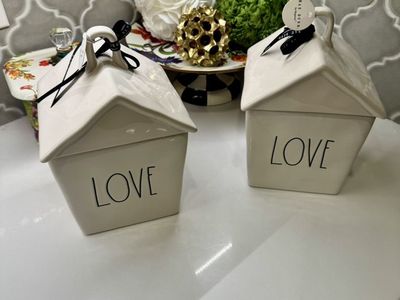 Rae Dunn Love Canisters Set Of 2