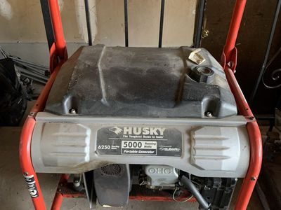 Husky 5000 Running Watts 6250 Starting Watts Portable Generator w/ Subaru Engine