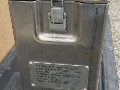 Mansfield Aircraft Insulated Jug