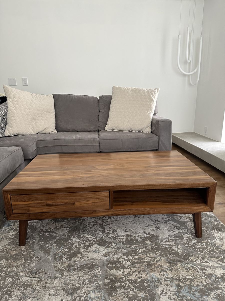 Coffee Table - Mid-Century Modern - Wooden Veneer