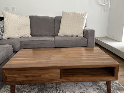Coffee Table - Mid-Century Modern - Wooden Veneer