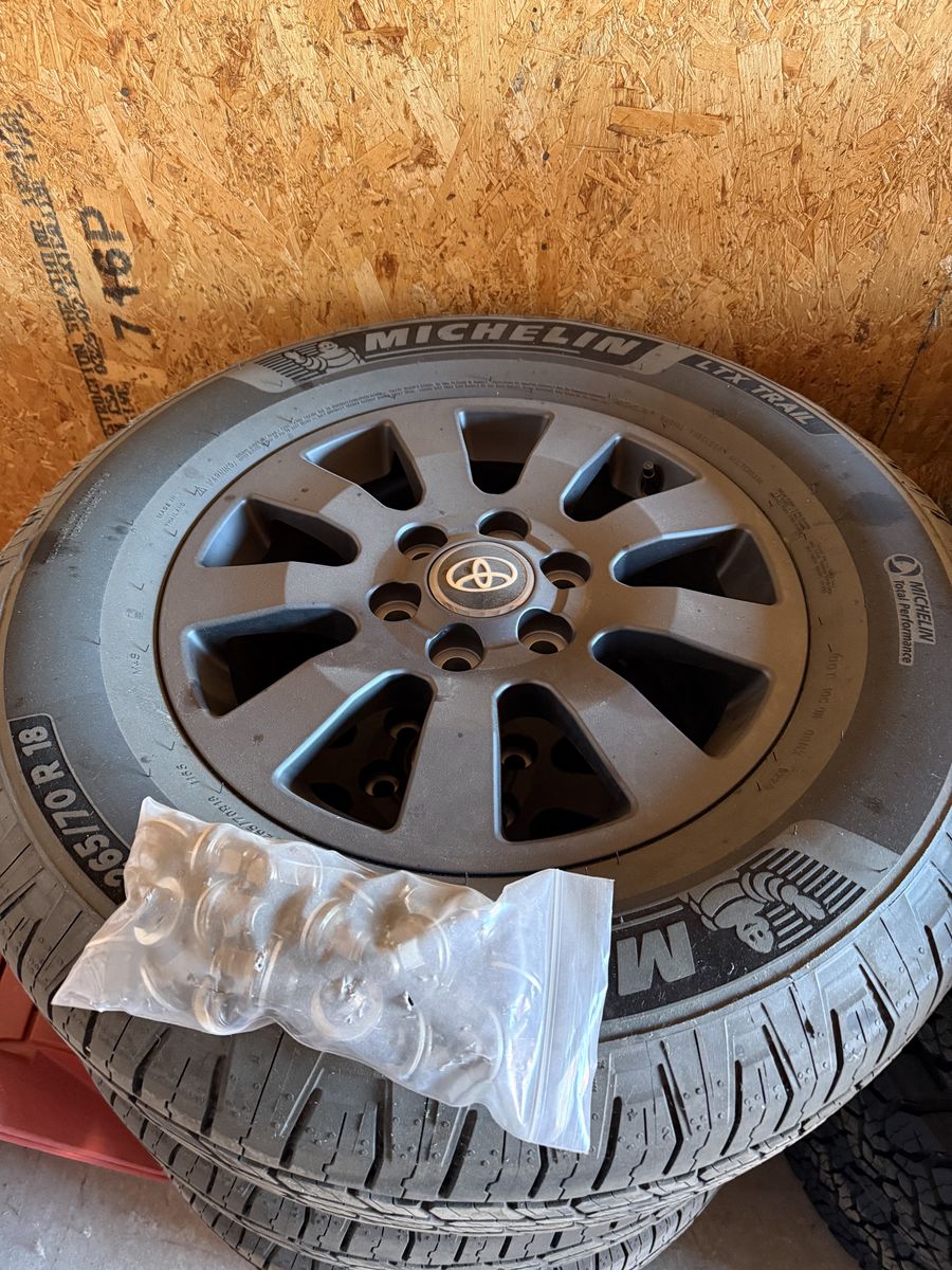Toyota Landcruiser Wheels and Michelin 265/70R18 LTX Trail Tires