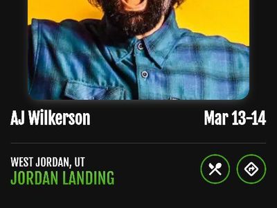 SOLD OUT AJ Wilkerson March 14th!!!!