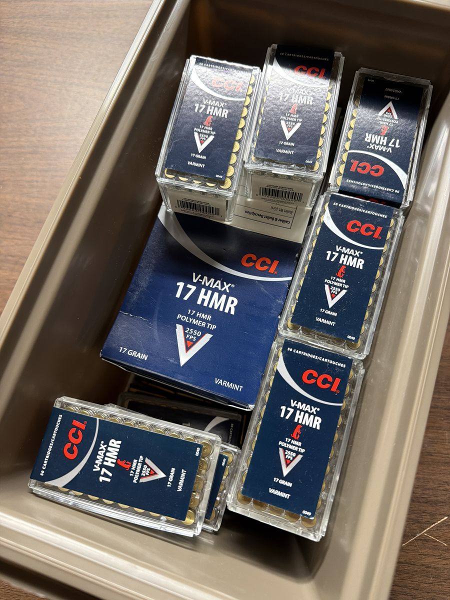 17 HMR Ammo - 1,200 Rds - CCI