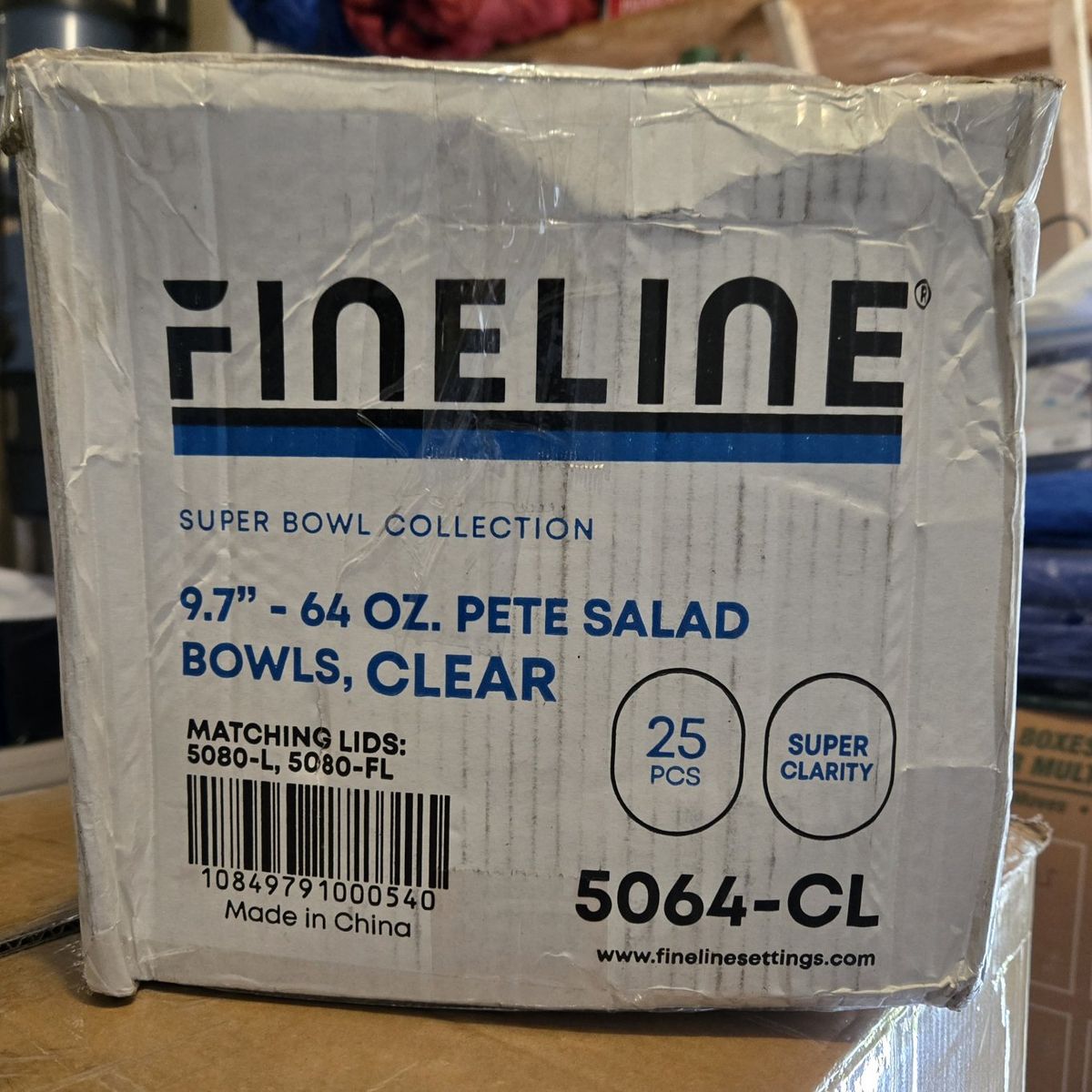 Fineline 64 oz Salad Bowls
