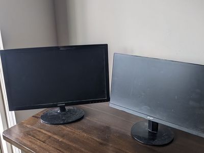 Two PC Monitors