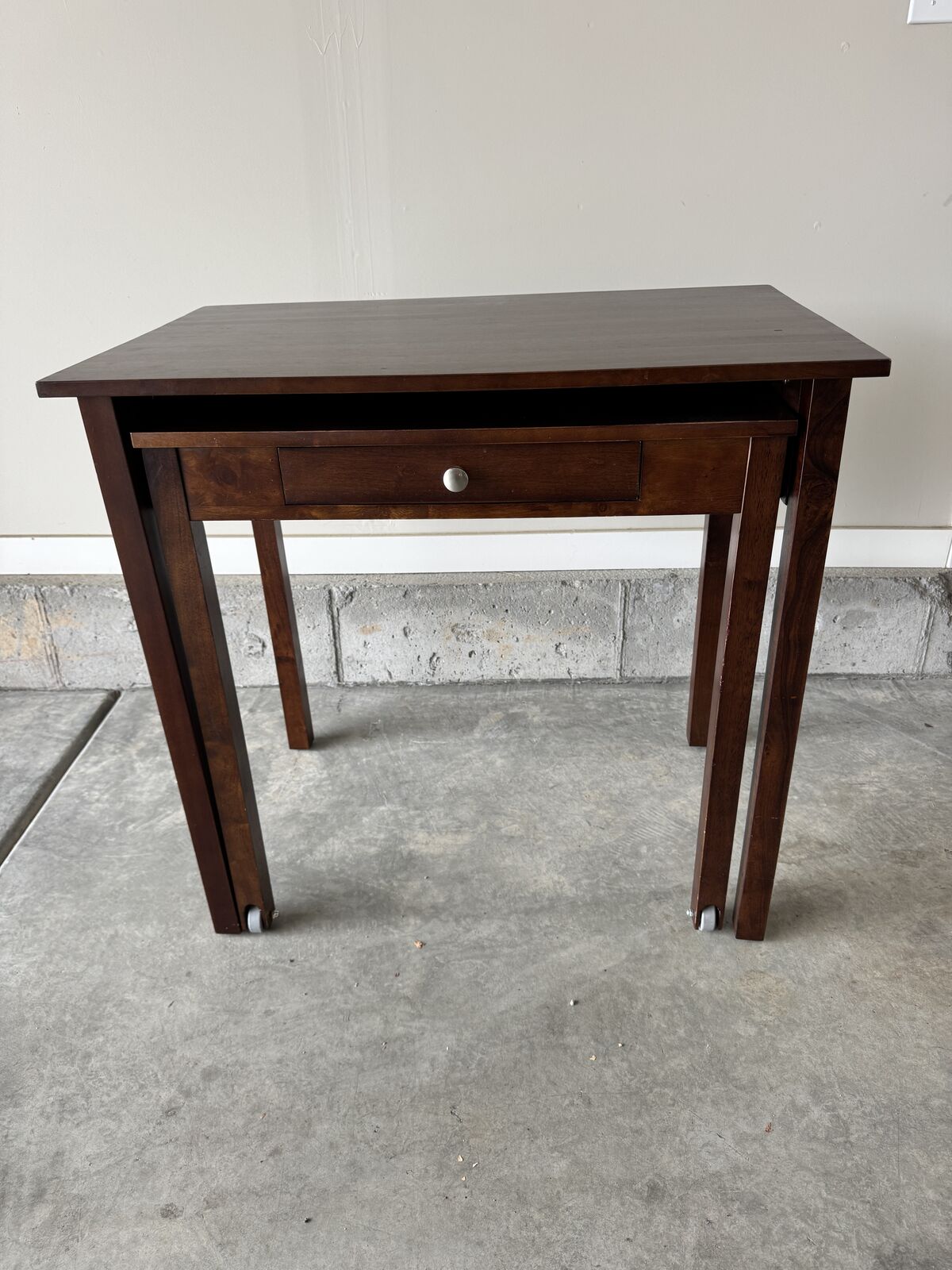 Wood Roll Out Desk