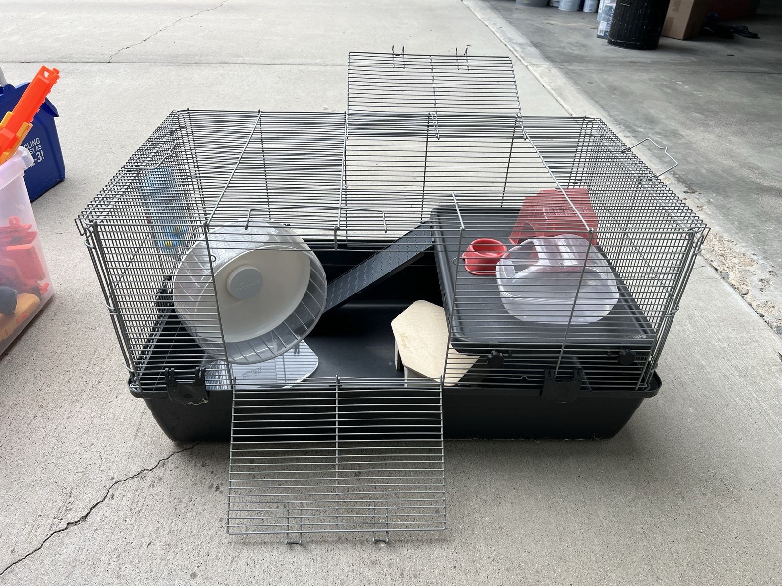 Large Cage and Accessories for Small Animals