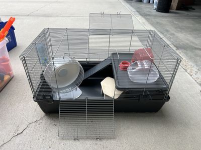 Large Cage and Accessories for Small Animals