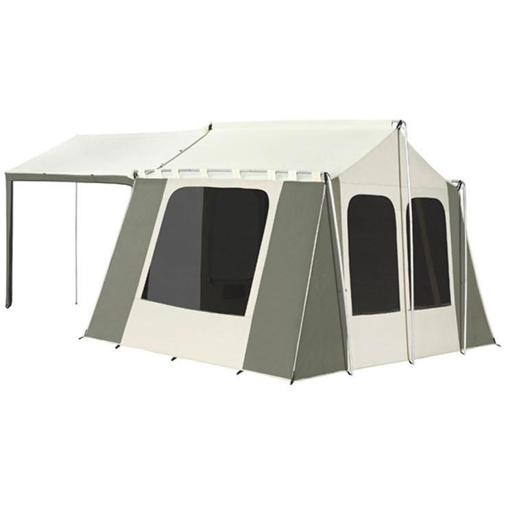 heavy duty canvas, 6 person deluxe cabin tent.