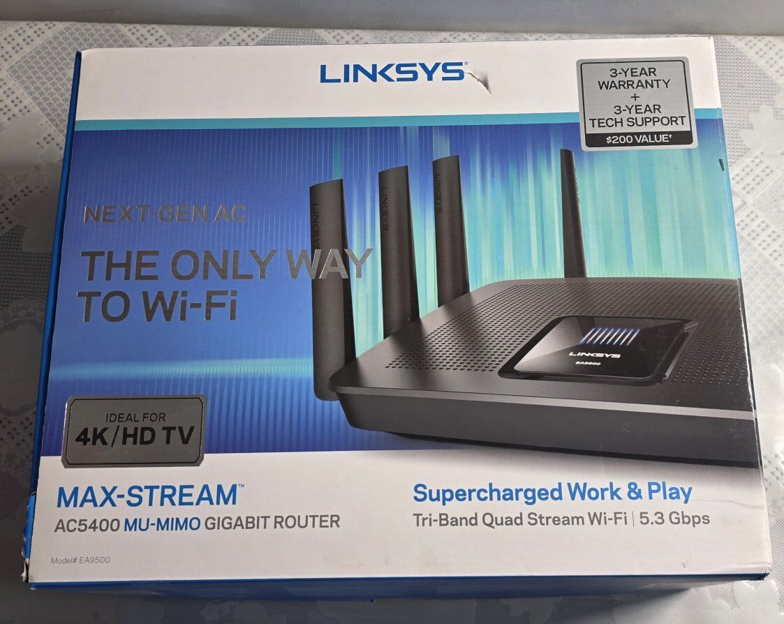 Linksys EA9500 Tri-Band MAX-STREAM AC5400