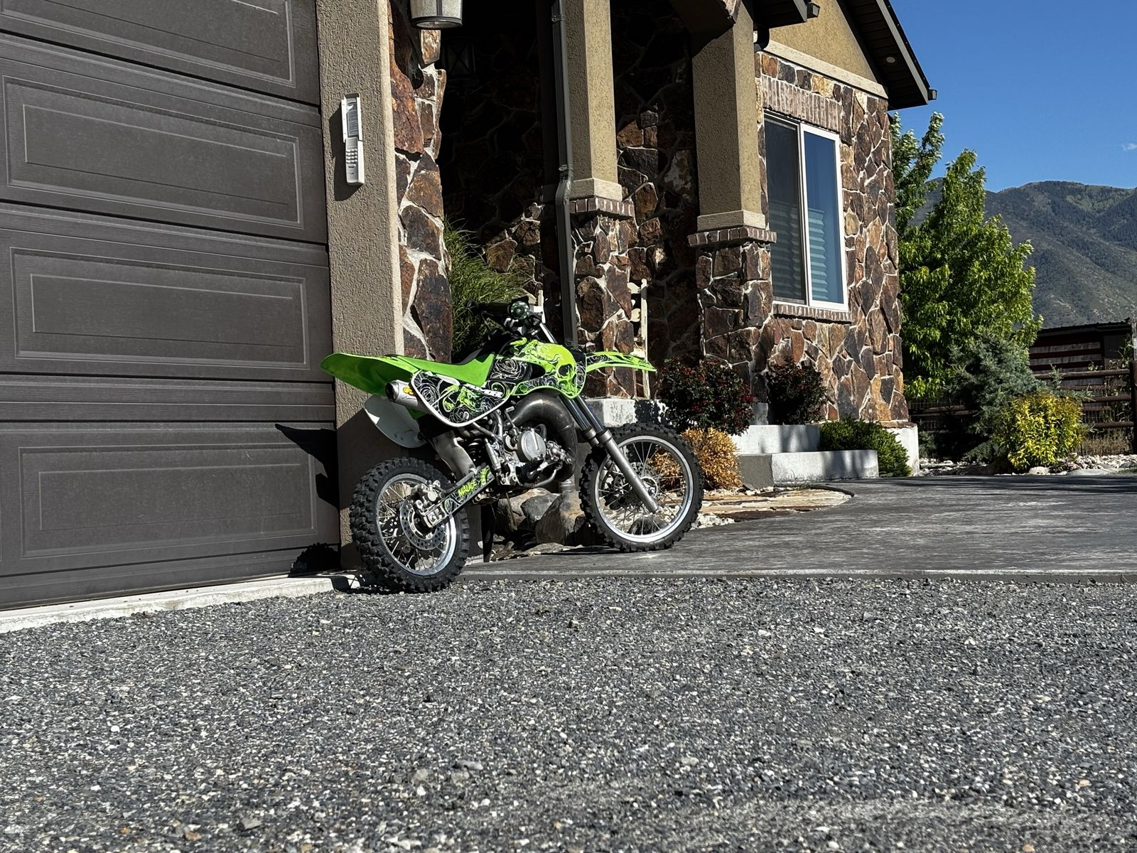 Kawasaki KX65 Dirt Bike - Green, Off-Road Motorcycle