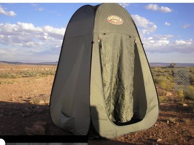 Outback Brand Porta-Privy Pop-Up Camp Shower and Toilet Enclosure Tent. Vintage!!
