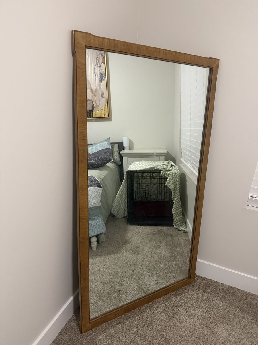 Gorgeous, large mid-century, modern Mirror 33”x57”