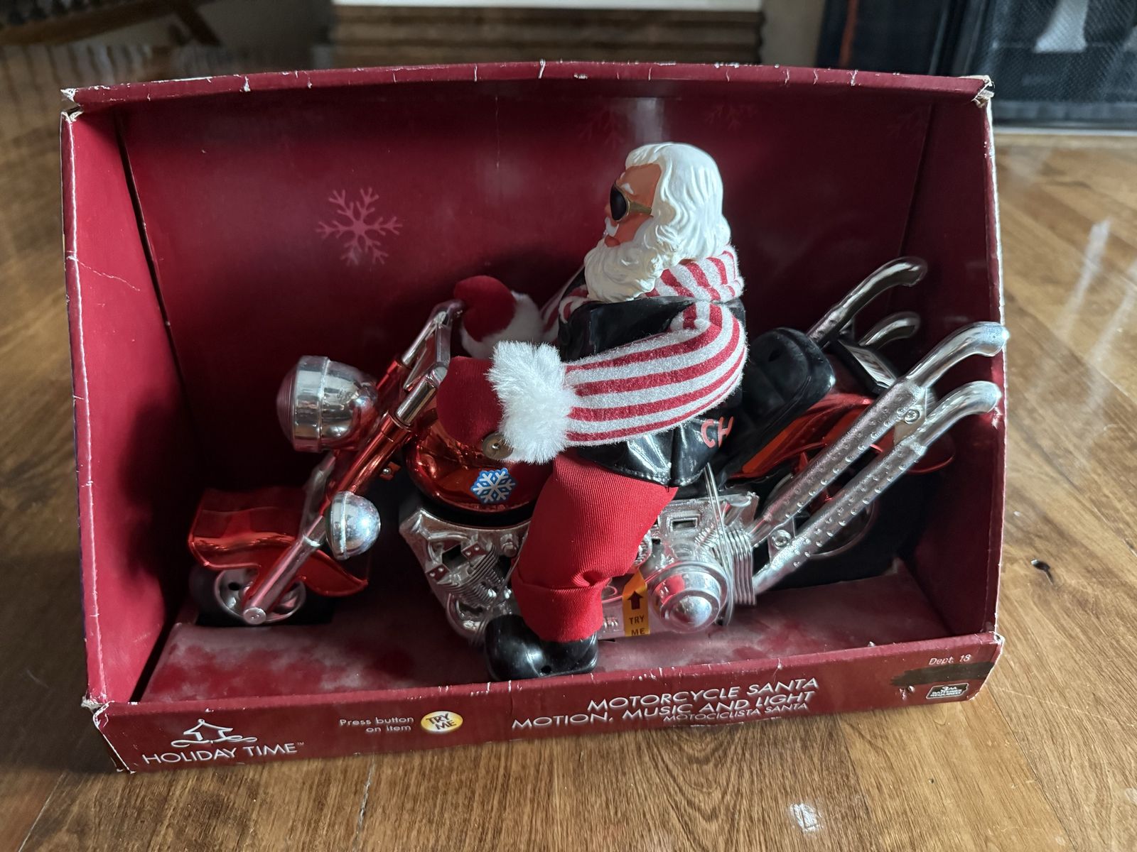 Holiday Time Motorcycle Christmas Santa DOESN’T WORK