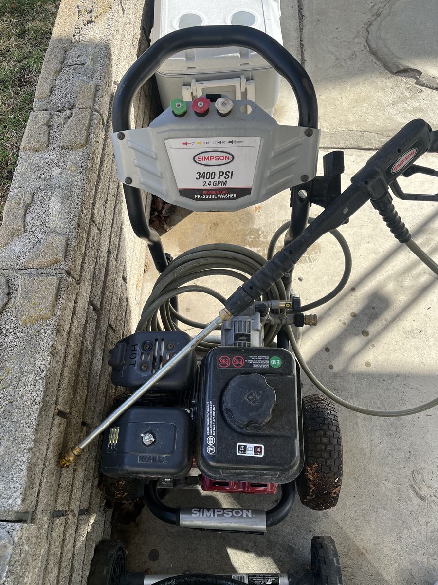 Simpson 3400 psi pressure washer