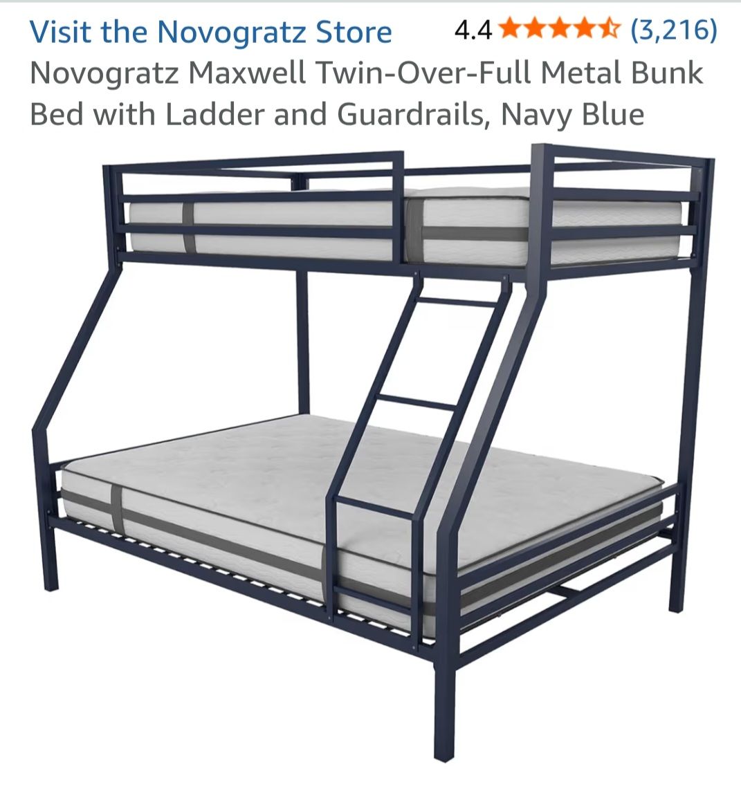 Twin over full bed frame