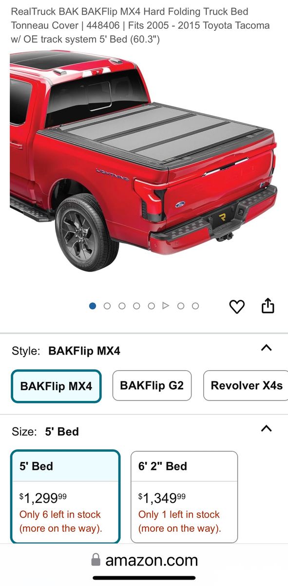 BakFlip Tonneau Cover for 2nd Gen Tacoma