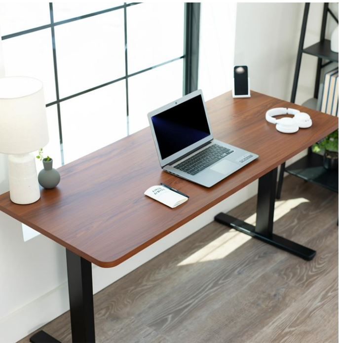 NEW! Table Top – Solid One-Piece Tabletop/Desktop, Laminate Dark Walnut (frame not included)
