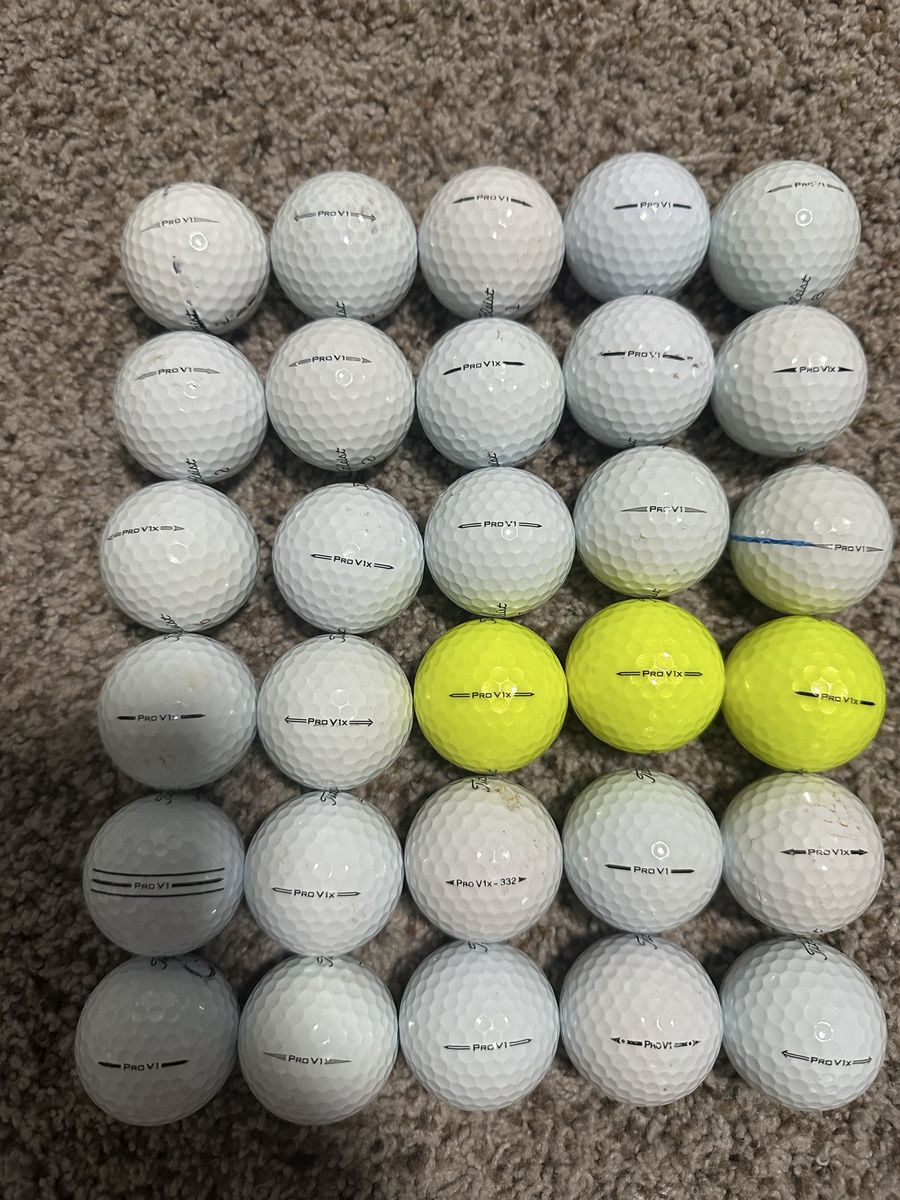 Used Titleist Pro V1/Vx1 Golf Balls