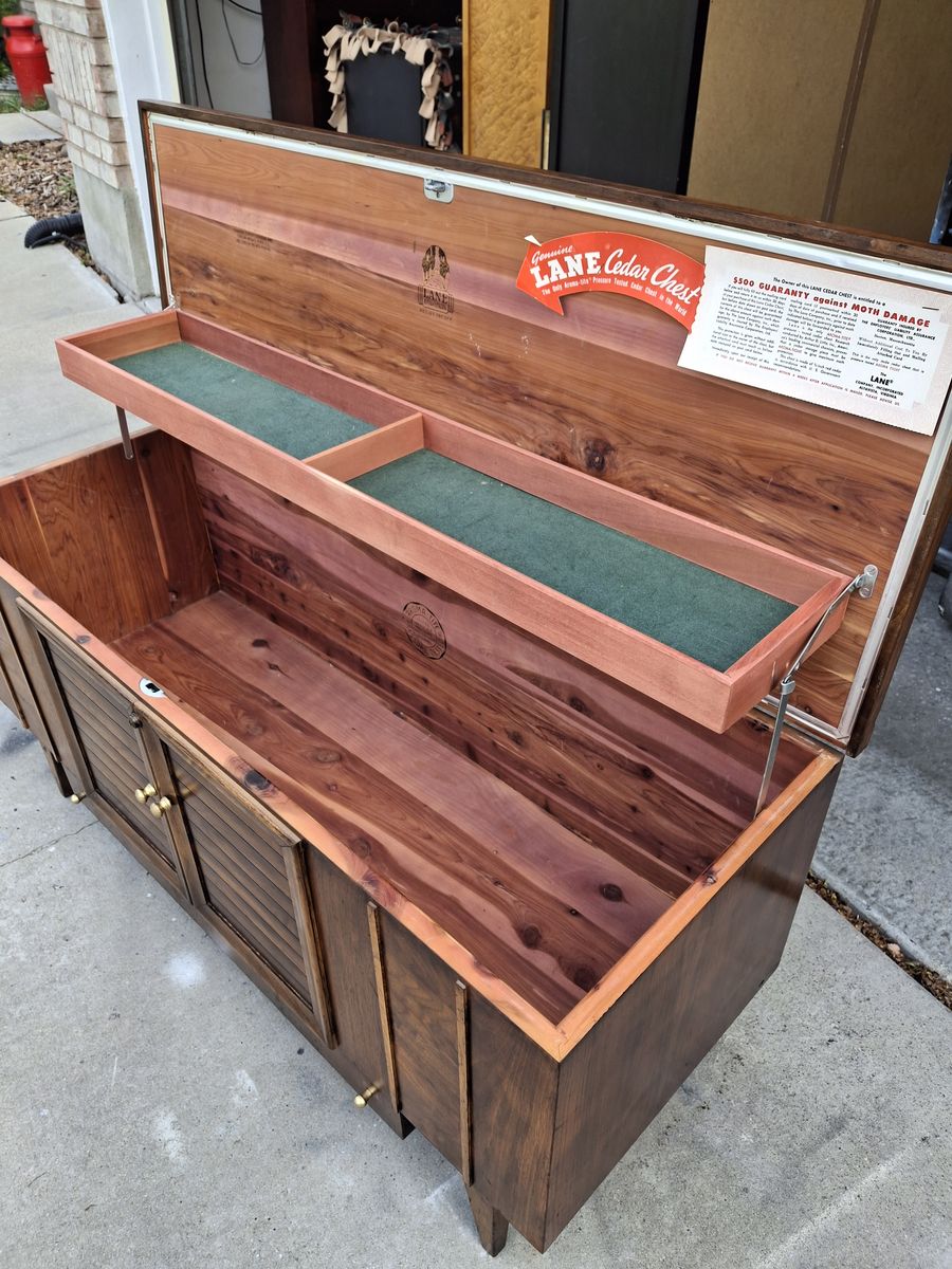 large 1950 cedar hope chest