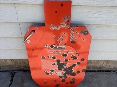 Champion IPSC Steel Shooting Target - Rifle & Pistol Rated